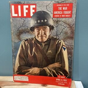 Life Magazine April 9, 1951 War America Fought Omar N. Bradley Illustrated